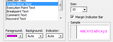 Syntax Errors in Magenta
